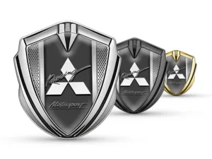 Mitsubishi Emblema Silicona Insignia De Carrera Facha Lustrosa Cima